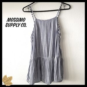 ♥️ Mossimo:Size:S/ Blue & White Stripe Tank